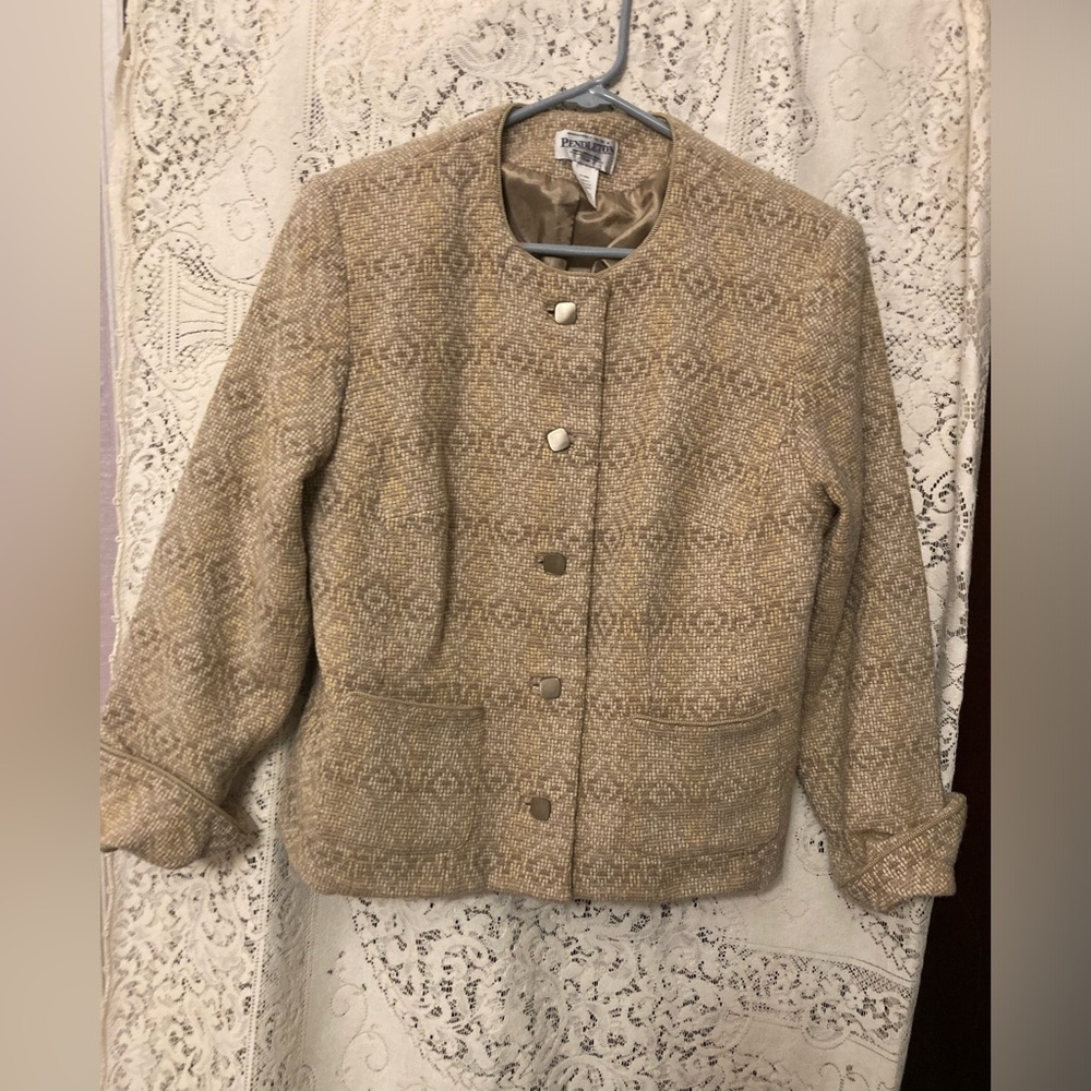 Pendleton Percent Virgin Wool Plus Embellished Ja… - image 1